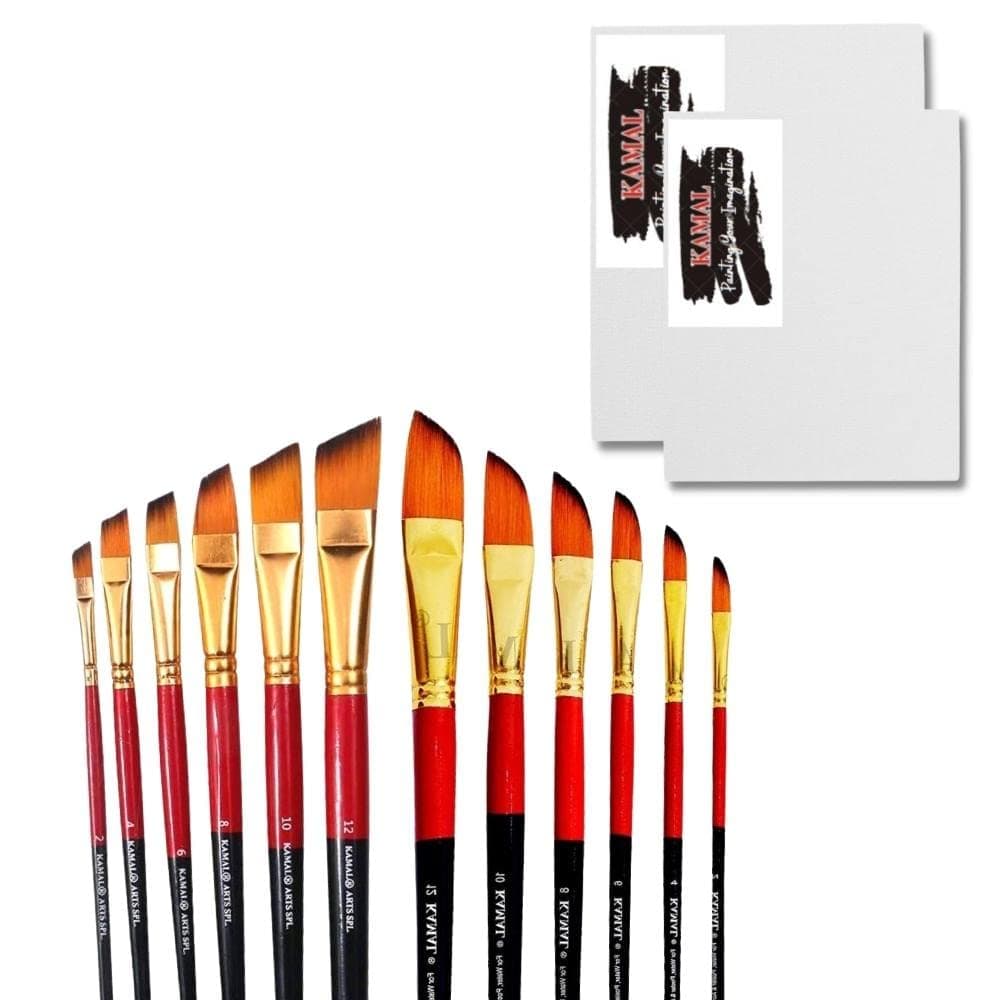 Dagger Brush Set — 2 pcs with Canvas