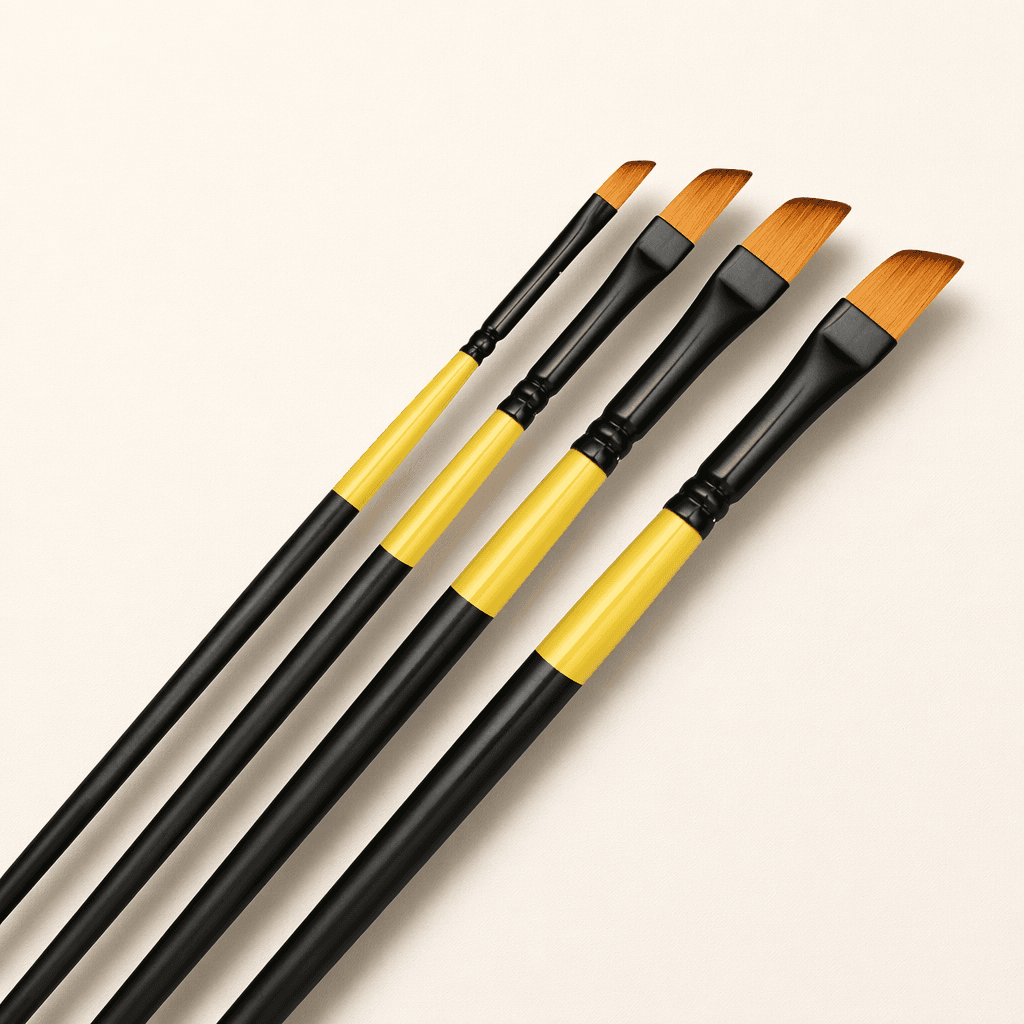 Dagger Brush Set — Neon · 4 pcs · Synthetic