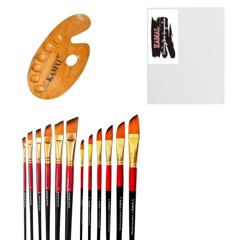 Dagger Brush Set with Canvas