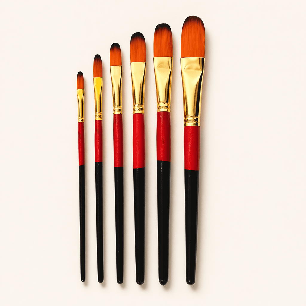 Filbert Brush Set — 6 pieces