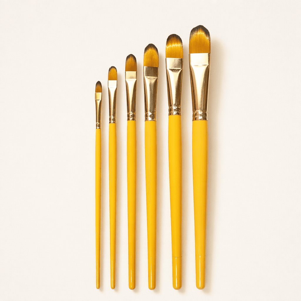 Filbert Brush Set — Short Handle