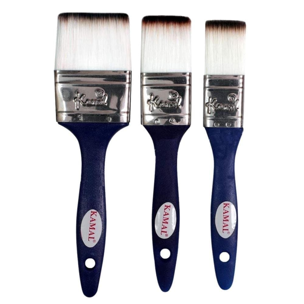 Flat Wash Brush — Blue Handle