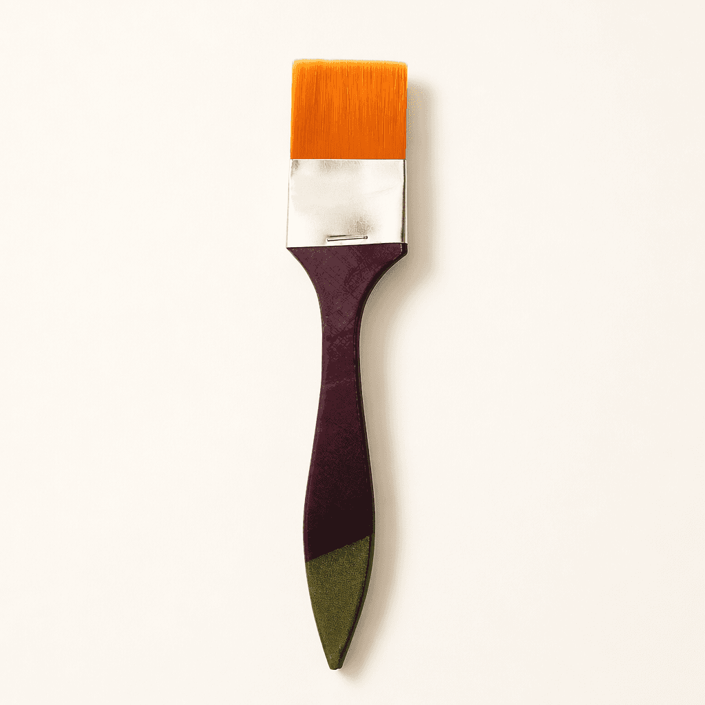 Flat Wash Brush — Taklon · Golden · 38mm