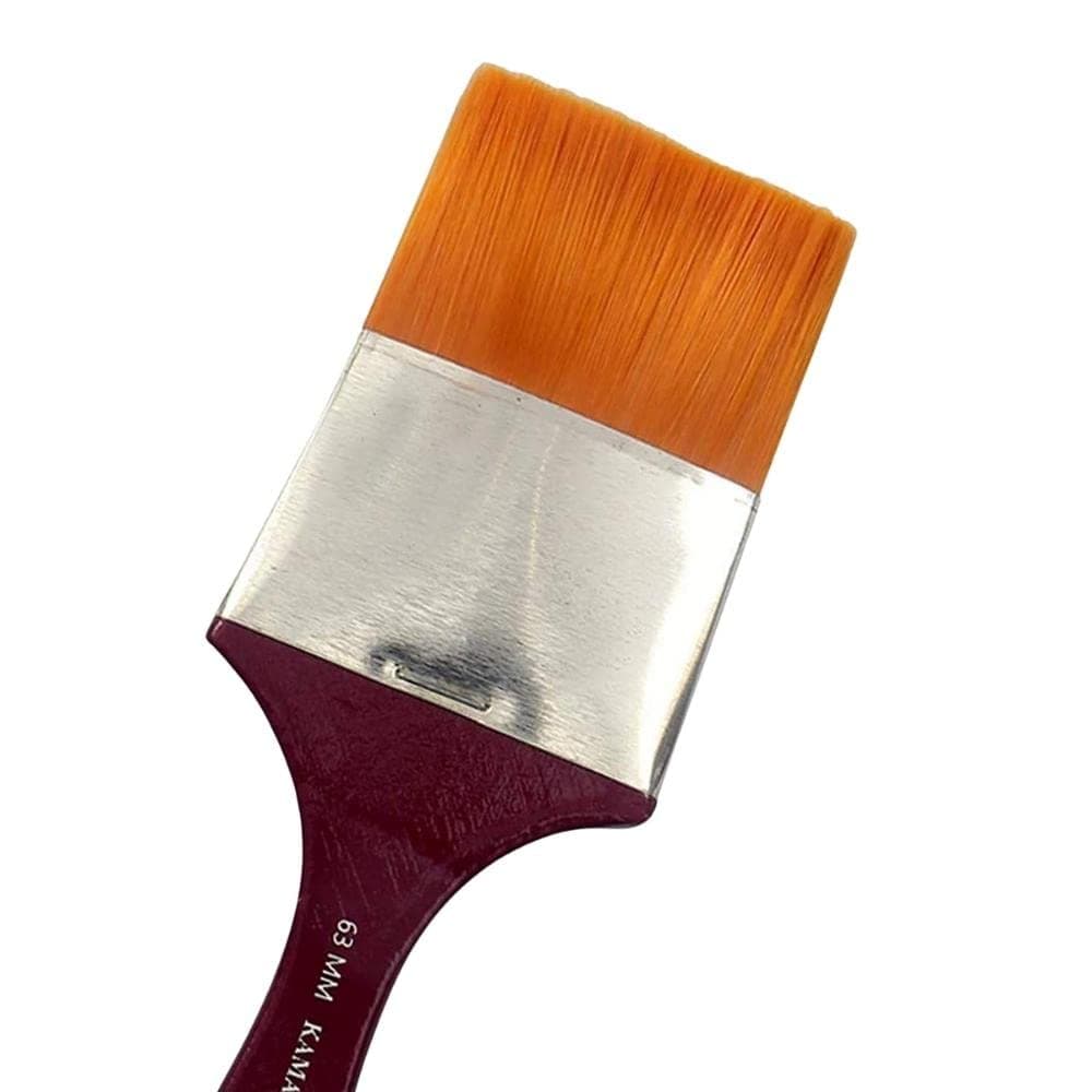 Flat Wash Brush — Taklon · Golden · 63mm