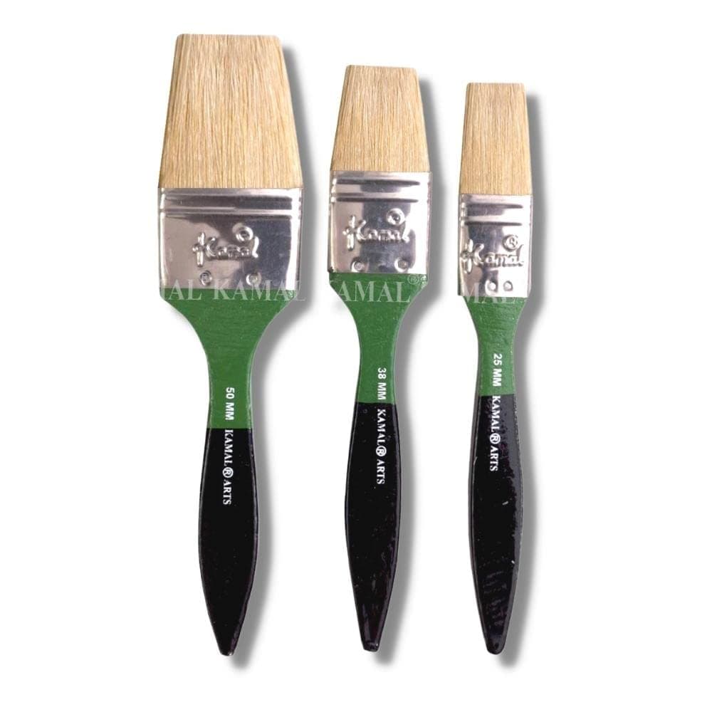 Flat Wash Brush — Bleached Hog Hair