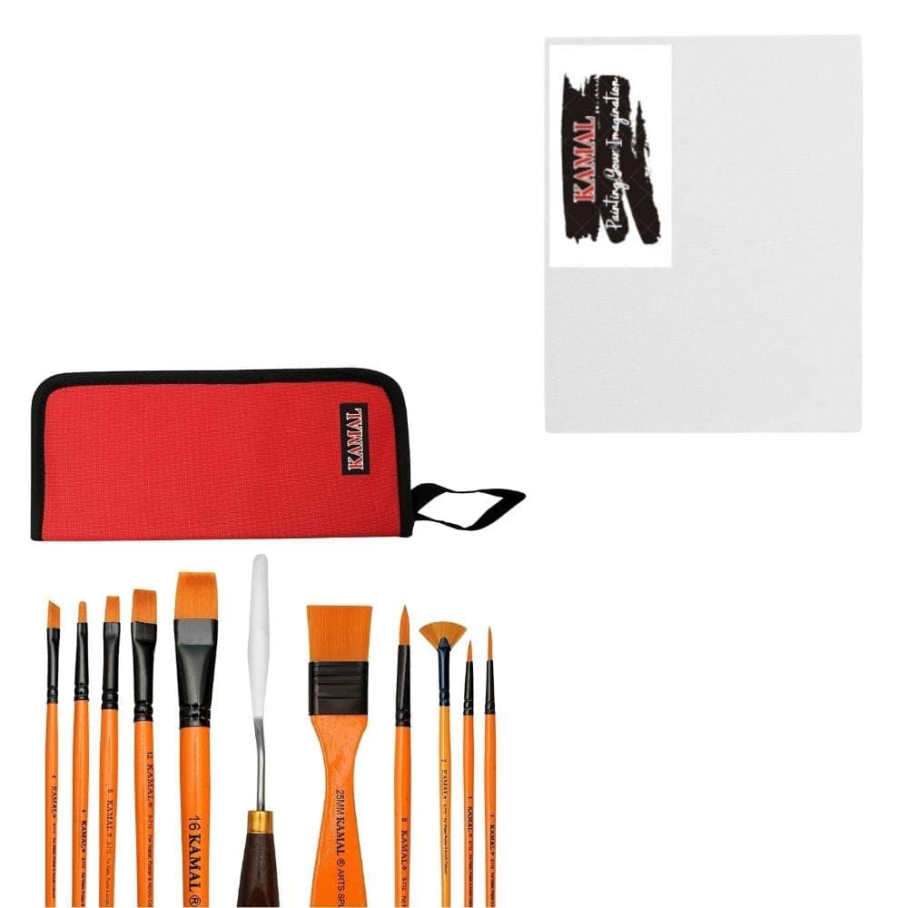 Mix Brush Set — 1 pcs with Canvas