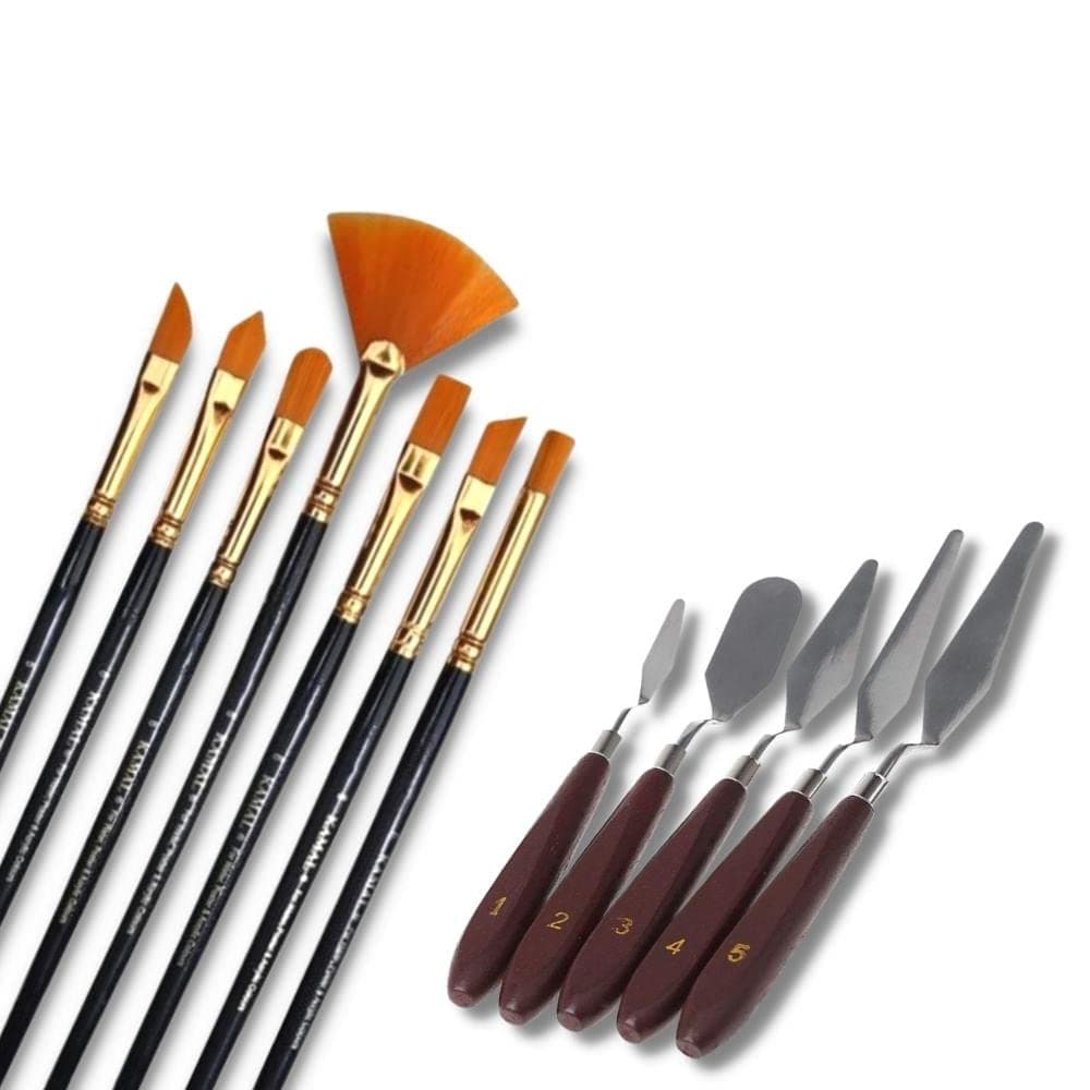 Mix Brush Set — 5 pcs · Combo with Palette