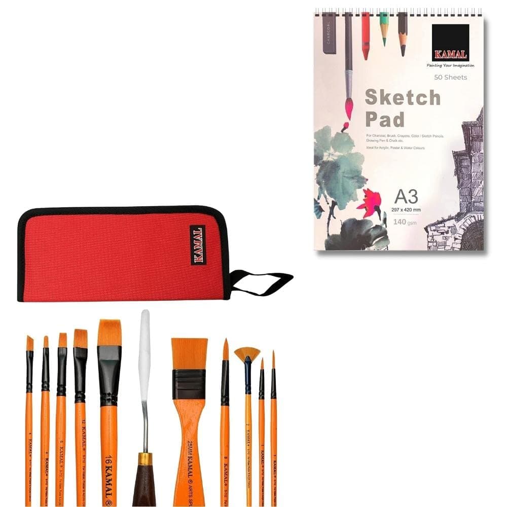 Mix Brush Set — Combo with Sketch Pad