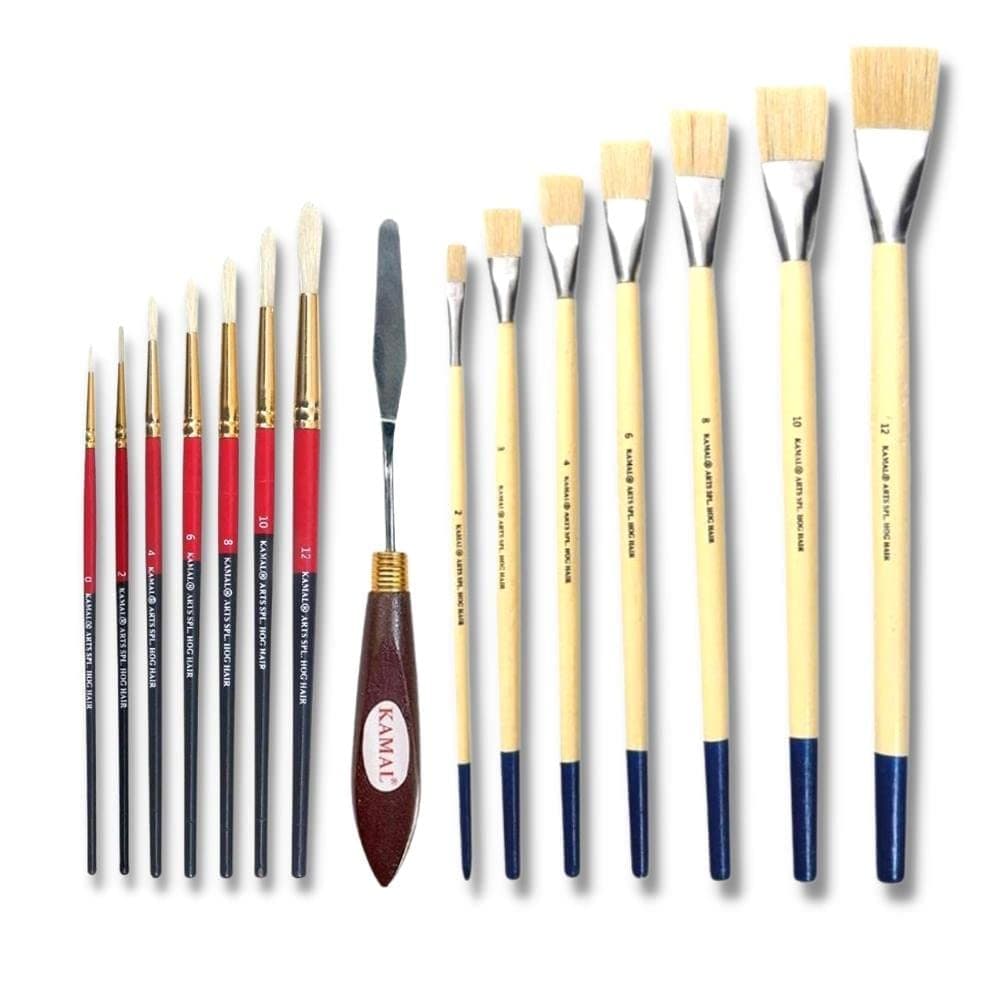 Oil Painting Toolkit — Flat & Round (II)