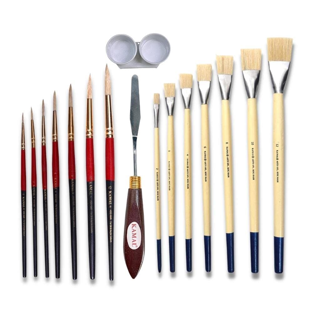 Oil Painting Toolkit — Flat & Round