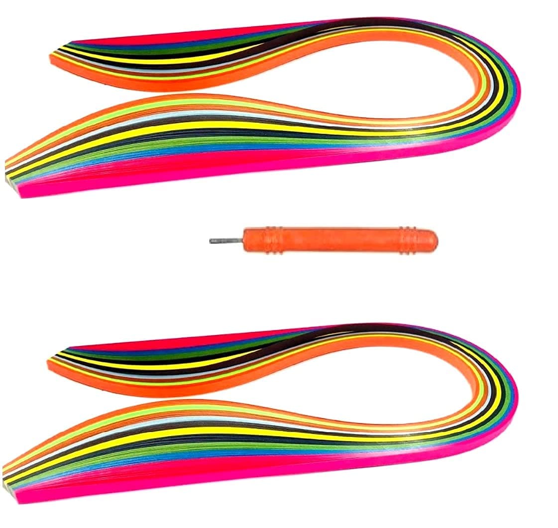 Quilling Paper Strips + Tool