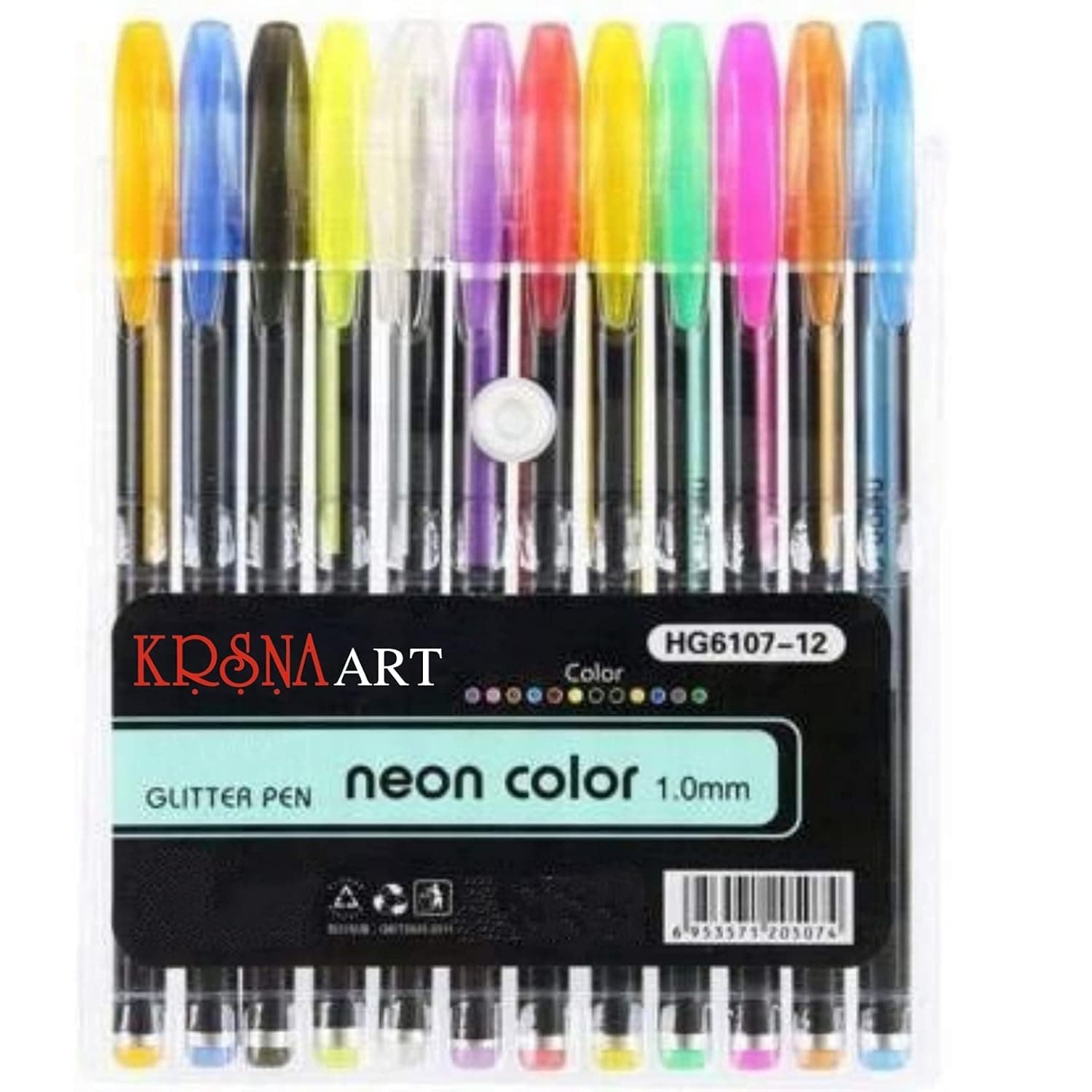 Glitter Gel Pen Set — 12 pcs