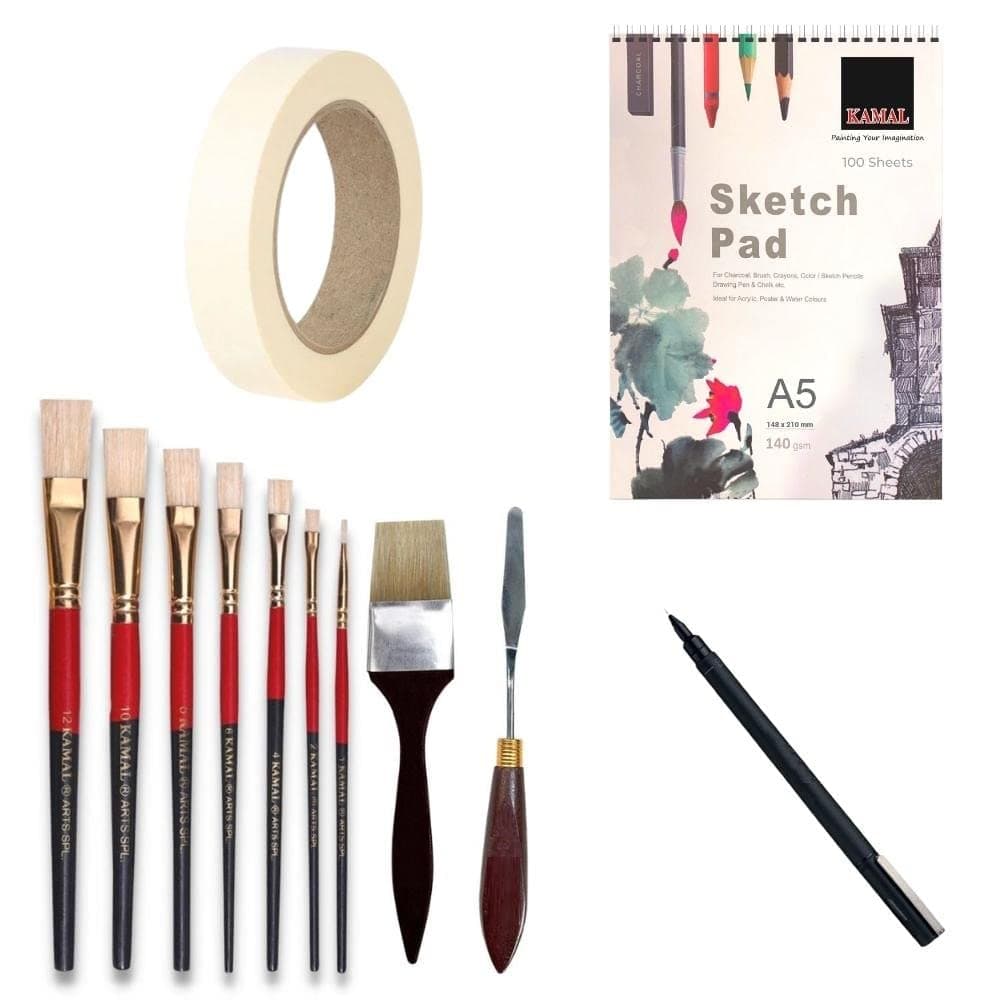 Painting Toolkit — Combo · Hog Hair with Sketch Pad