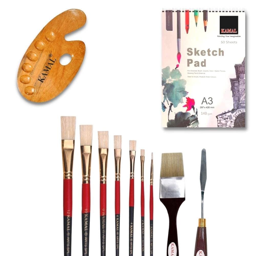 Painting Toolkit — Hog Hair with Sketch Pad