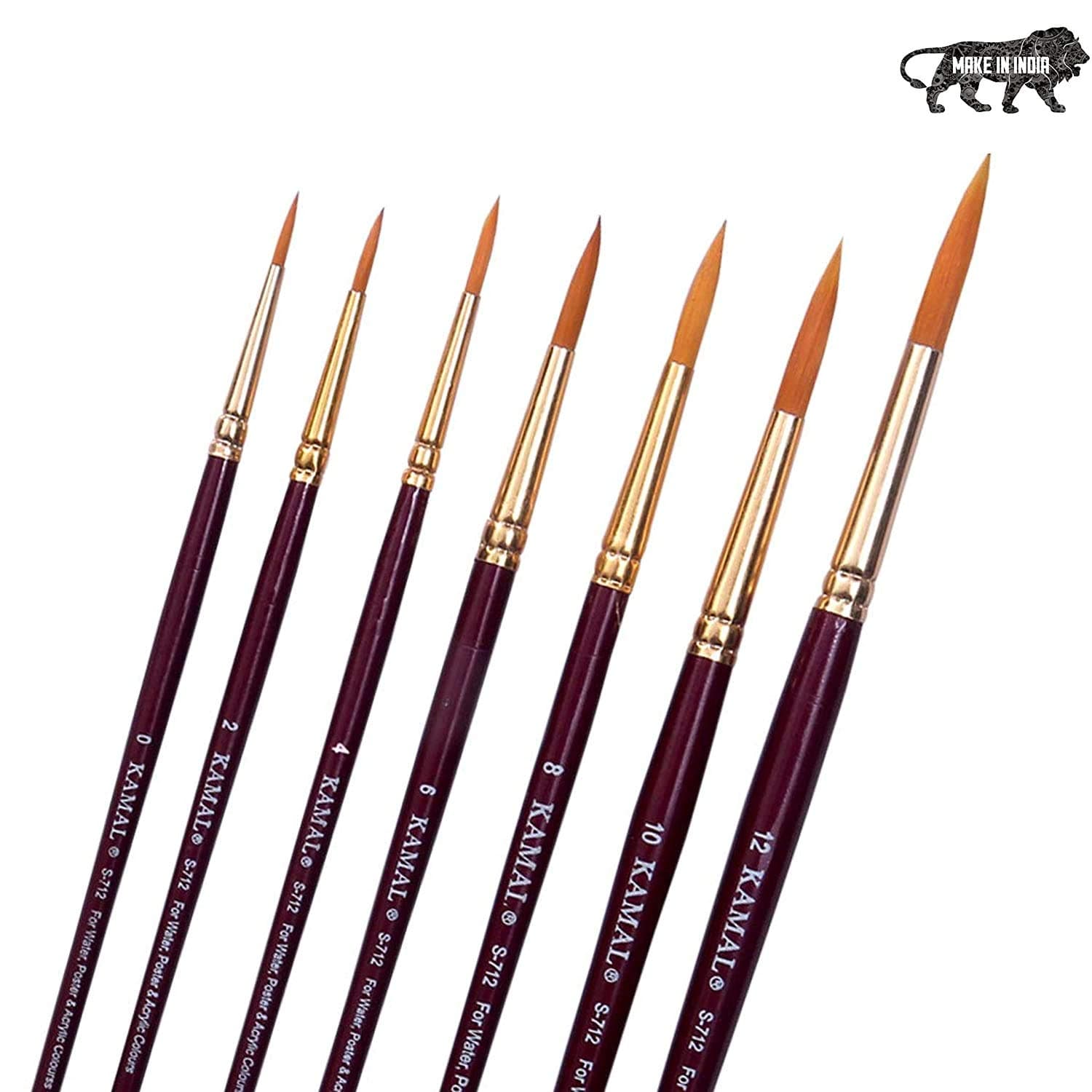 Round Brush — Golden Taklon