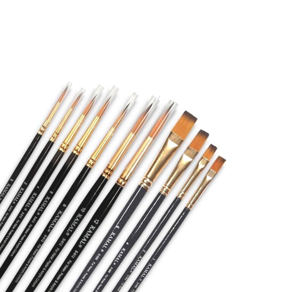 Round Brush Set — Golden-Black Taklon