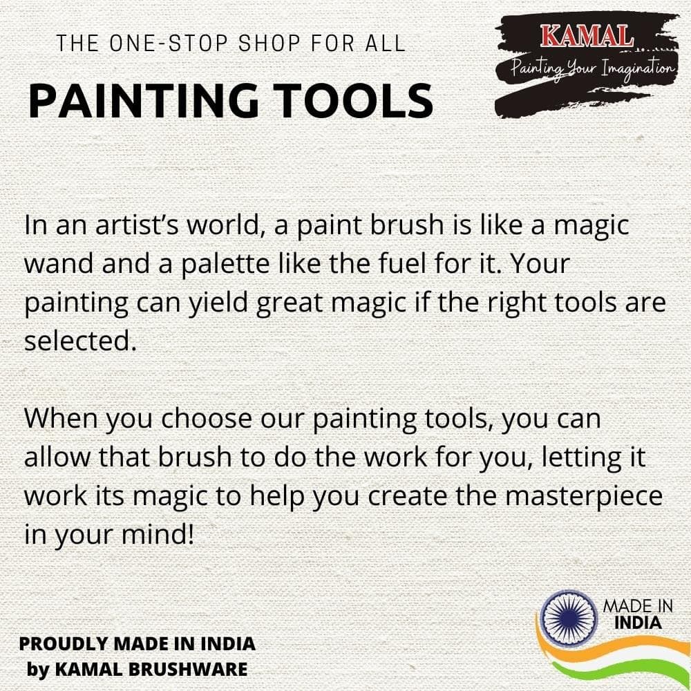 Stencil Brush Set — 6 pcs · Hog Hair